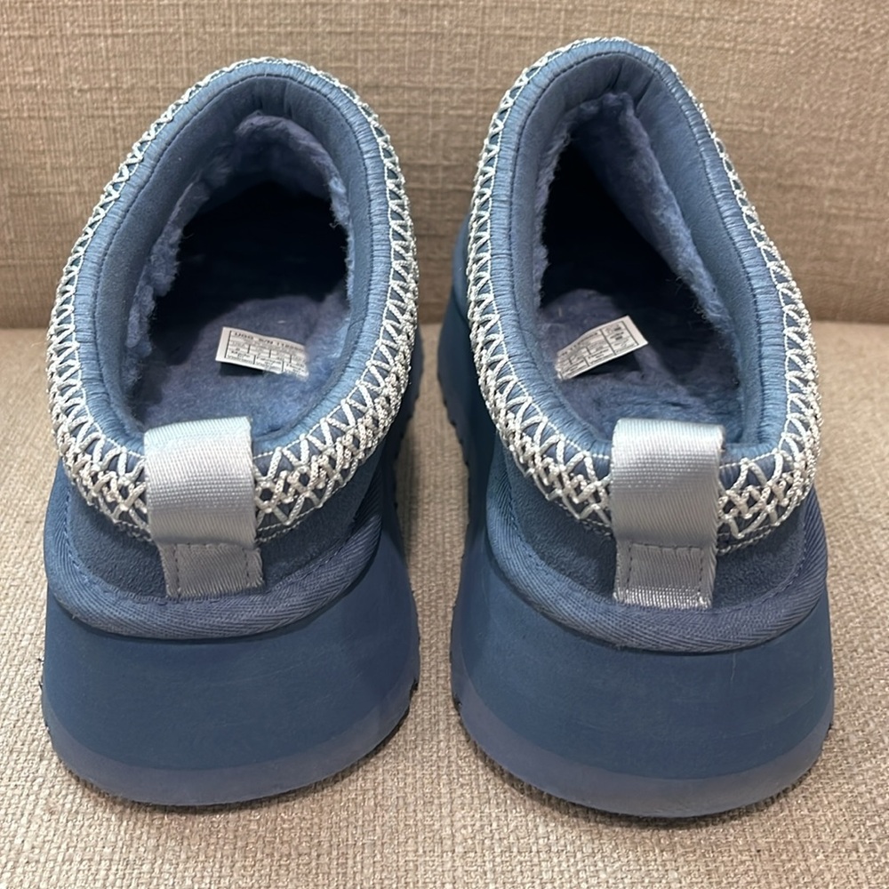 Like New! UGG TAZZ Platform Slipper Desert Blue Size 9 - Picture 5 of 8